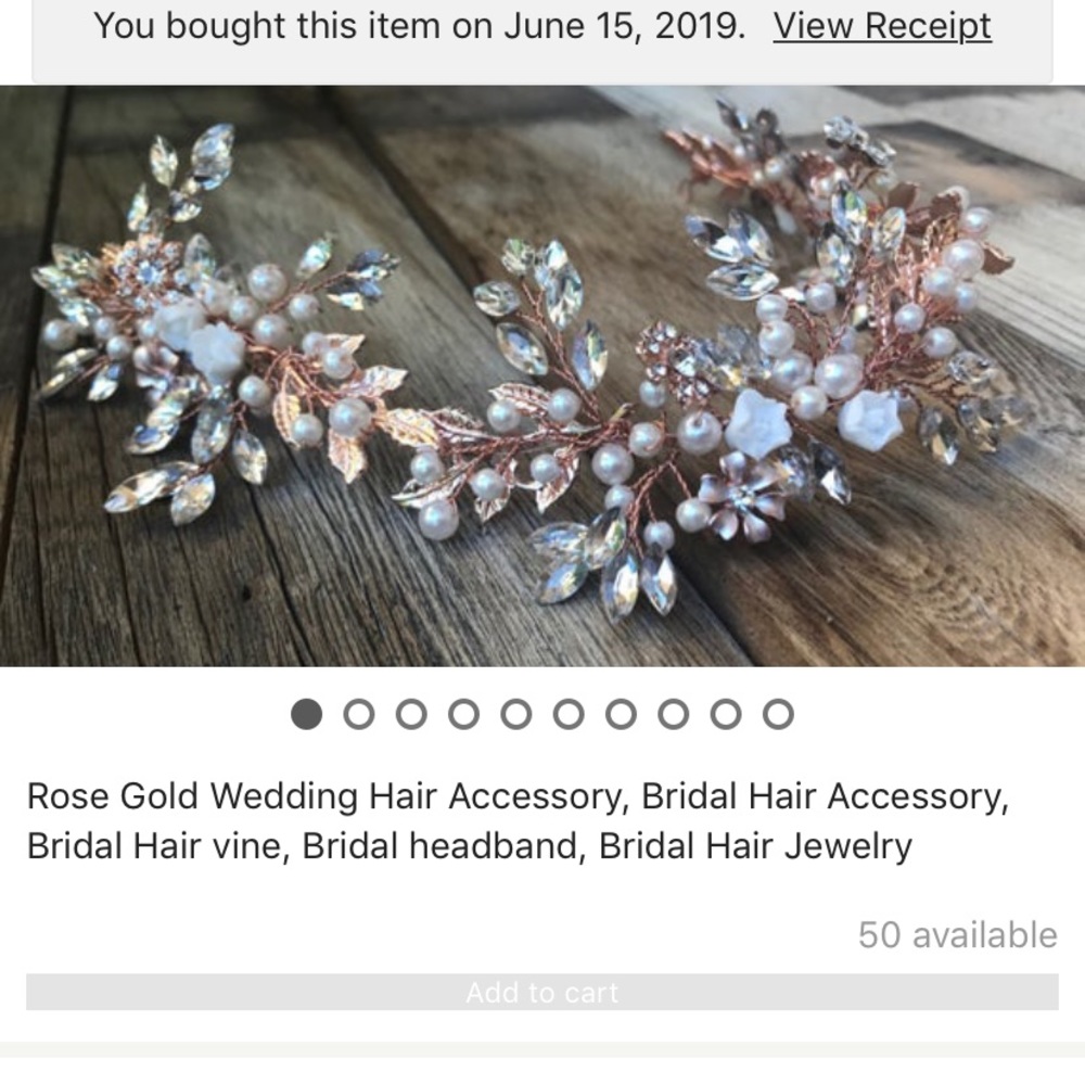 Bridal hair piece